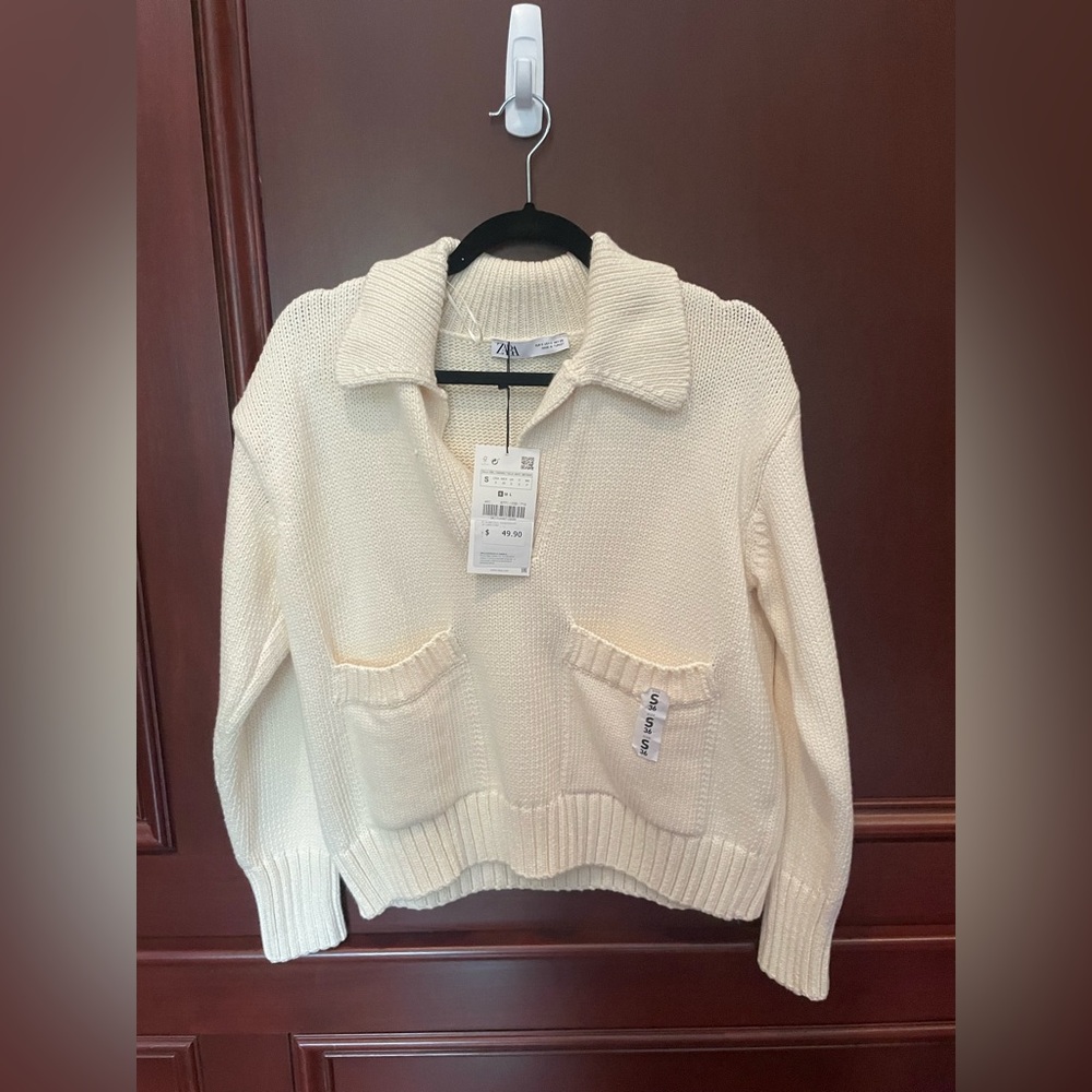 Zara colored sweater with pockets